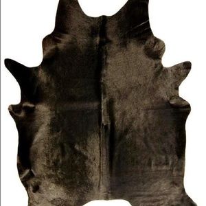Steer hide area rug